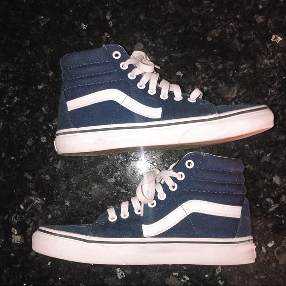 navy high top vans